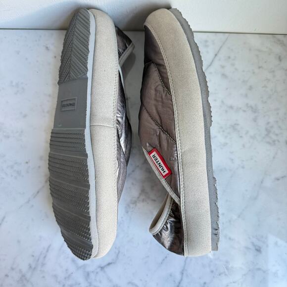 Hunter Insulated Quilted Slip-On Shoes Metallic Bronze – Women’s 10 - Picture 5 of 9